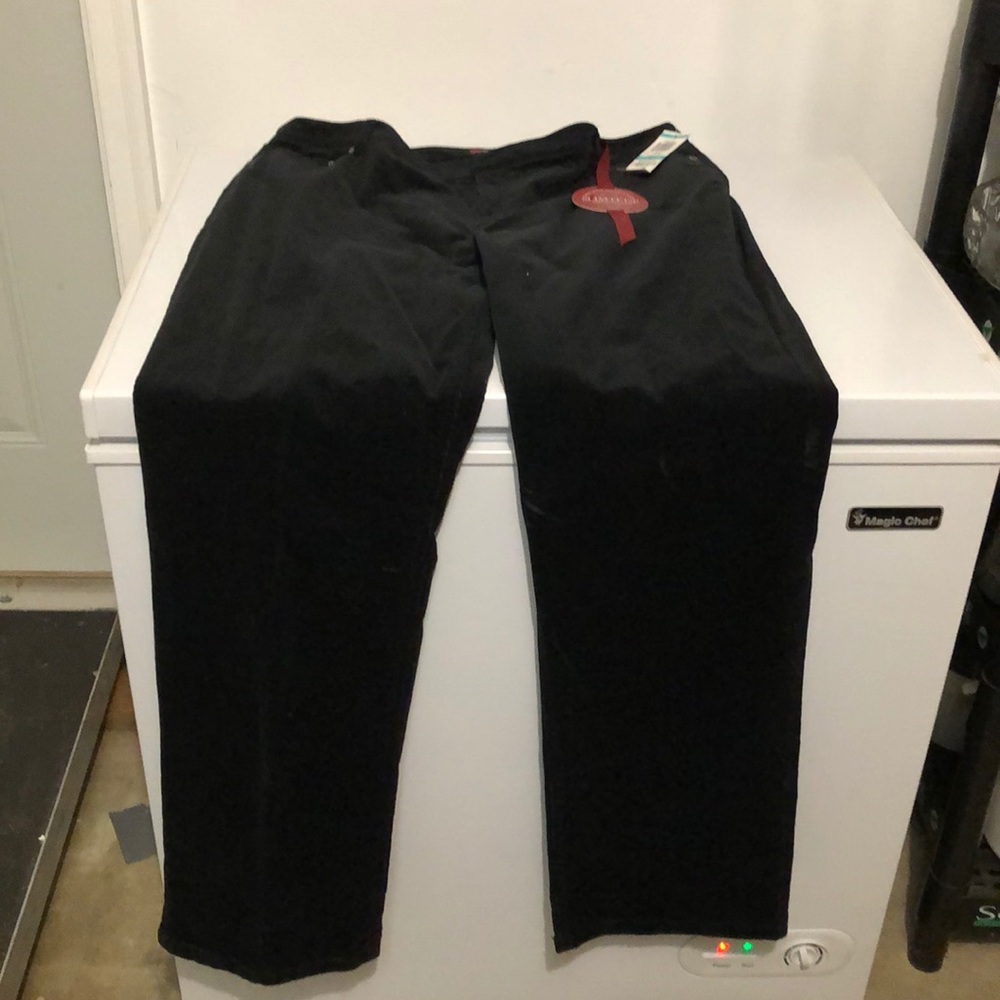 Black corduroy pants